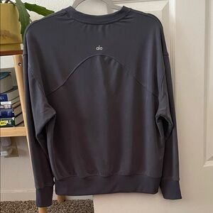 ALO Yoga Charcoal Crewneck Sweater